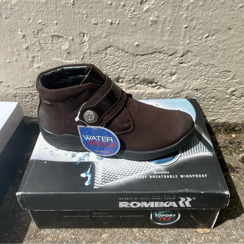Romika Madera Brown Suede Ankle Boots 6.5/37
